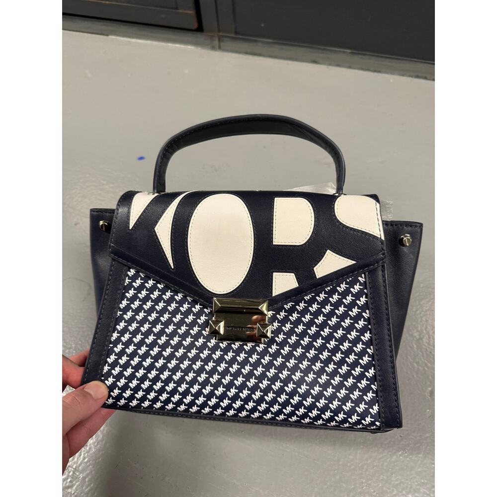 Michael Kors AdmiralOptic Leather Whitney Top Handle Bag